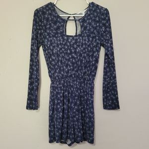 BCBGeneration Women's Blue Floral Romper